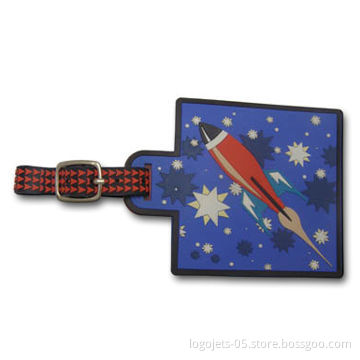 3D Soft Luggage Tag with 4 to 4.5mm Thickness Range